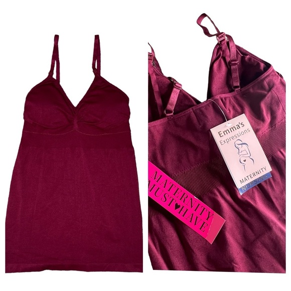 Emma’s Expression Motherhood Maternity Nursing Cami Tank Top Clip Down One Size - Picture 1 of 9